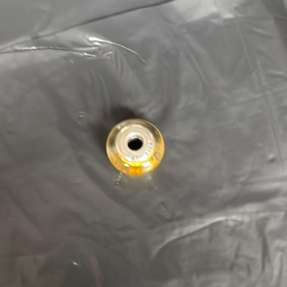 Pandora Yellow and White Striped Charm